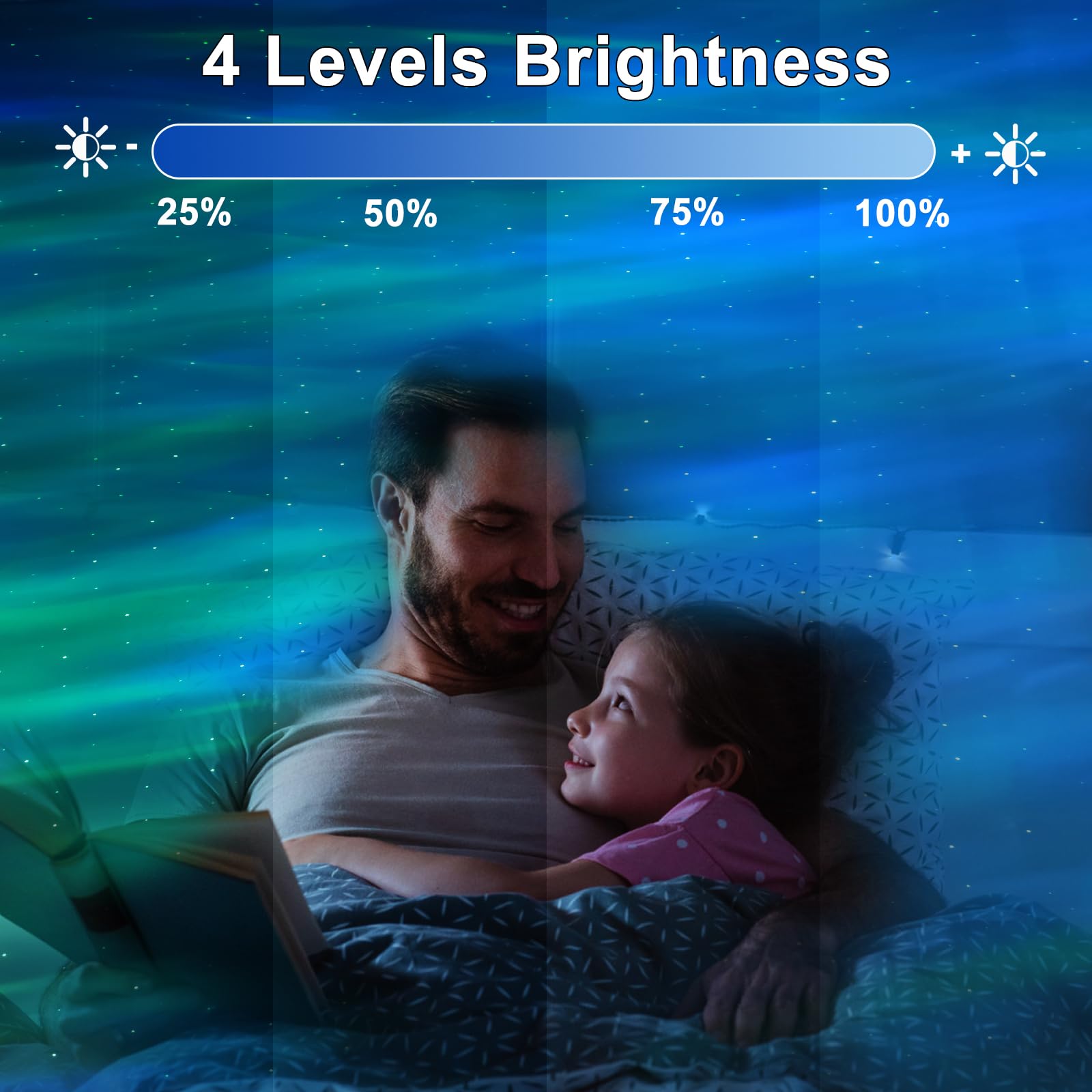 LED Ocean Wave Projector with Bluetooth Speaker and Voice Control for Relaxation