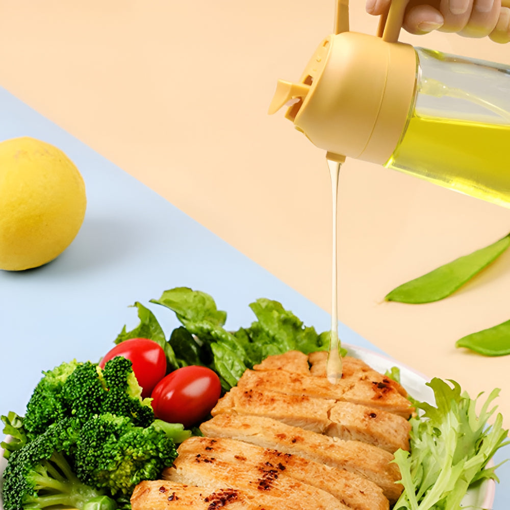 Effortless Glass Oil Sprayer and Dispenser for Your Kitchen