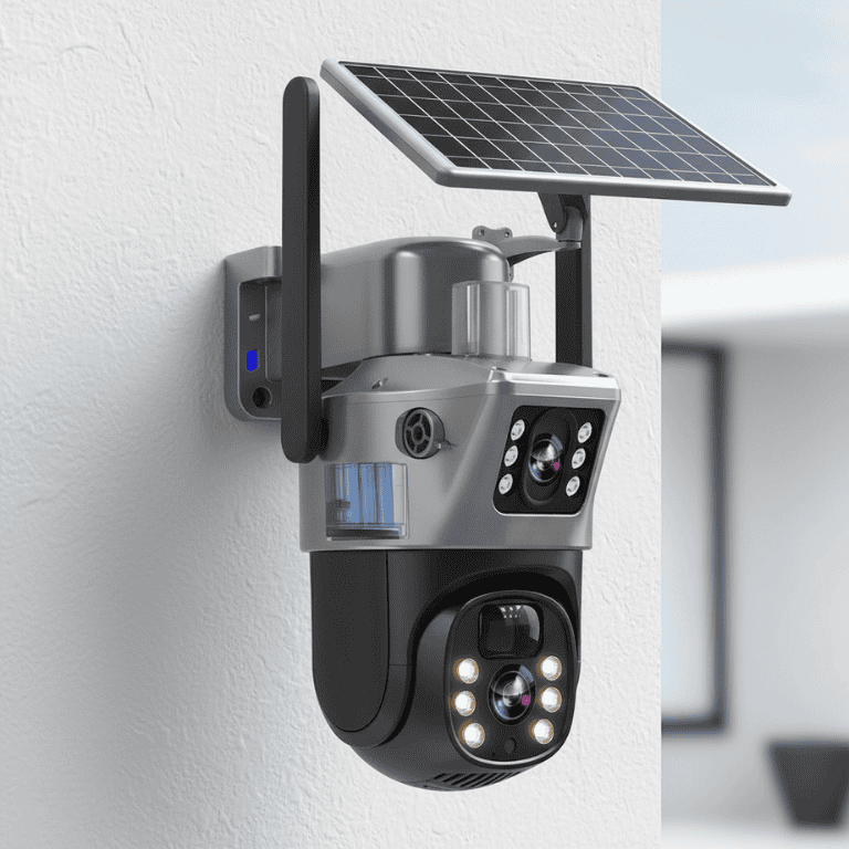 EcoWatch 4K Wireless Security Camera with Solar Power & 360° Coverage