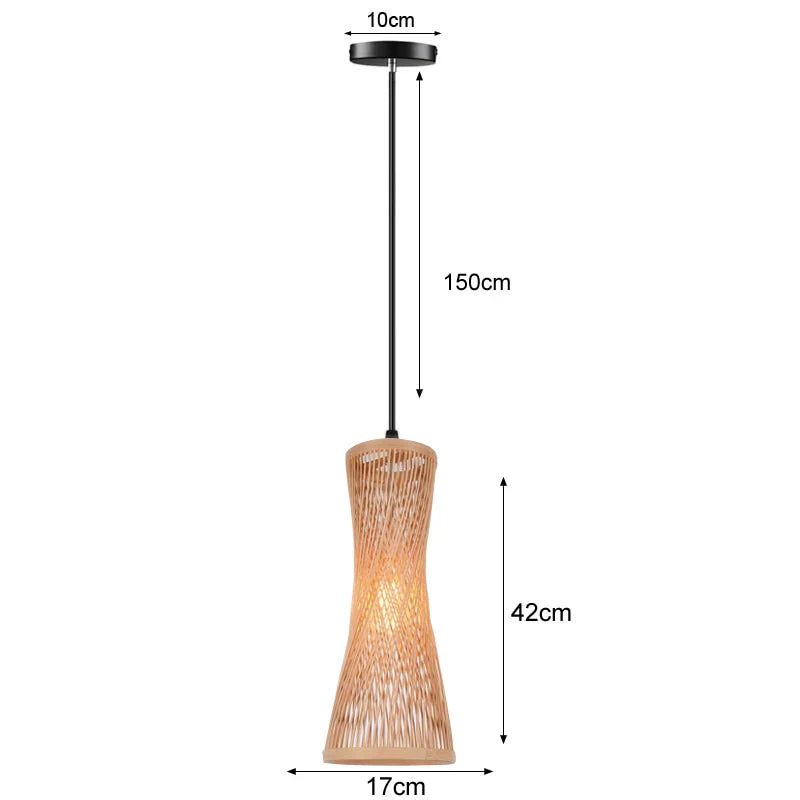 Bamboo Pendant Lamp – Natural Weaving for Soft, Warm Illumination