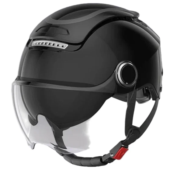 Lightweight Open Face Motorcycle Helmet – Dual Lenses & Breathable Design for Summer