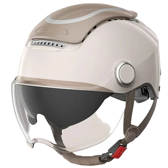 Lightweight Open Face Motorcycle Helmet – Dual Lenses & Breathable Design for Summer