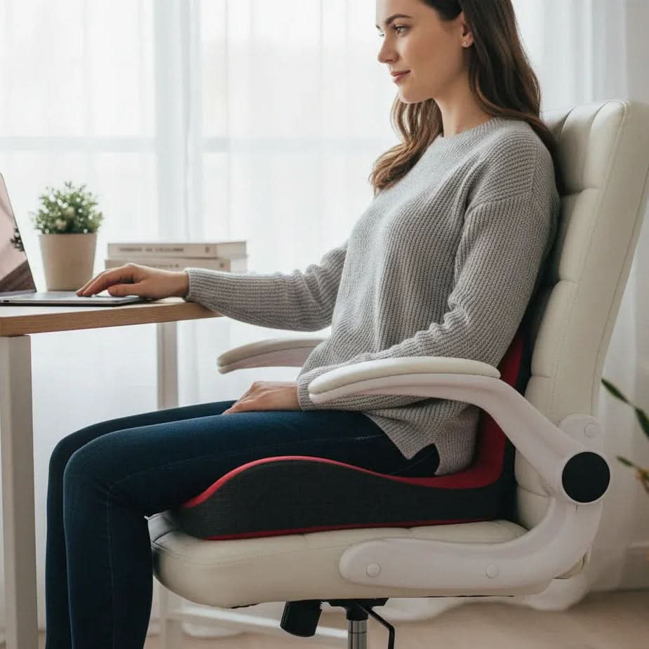 ComfortPro L-Shape Seat Cushion for Tailbone and Back Support