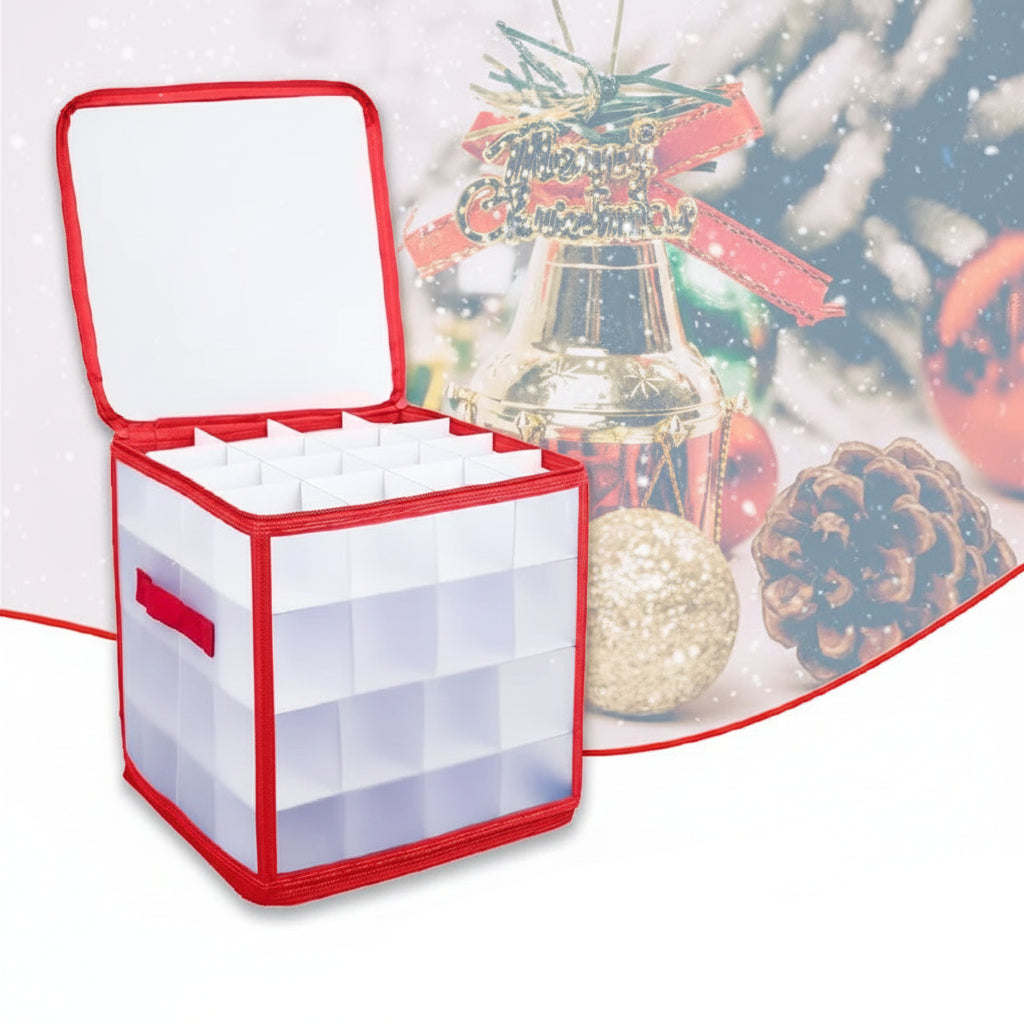 Transparent Holiday Ornament Storage Container