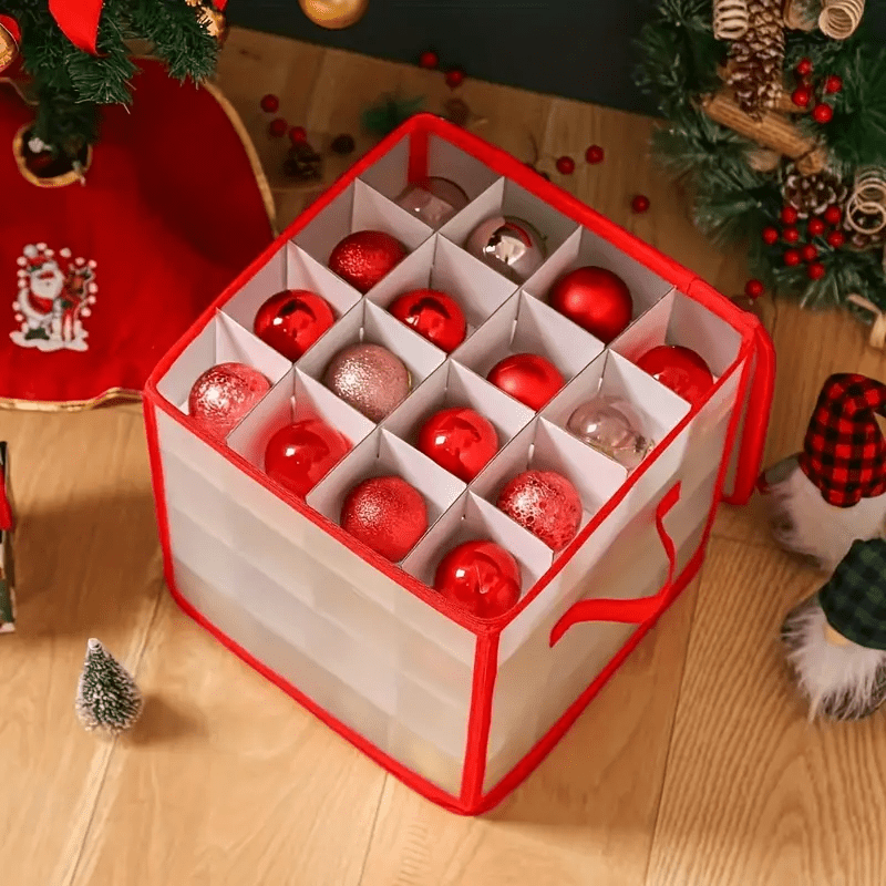 Transparent Holiday Ornament Storage Container
