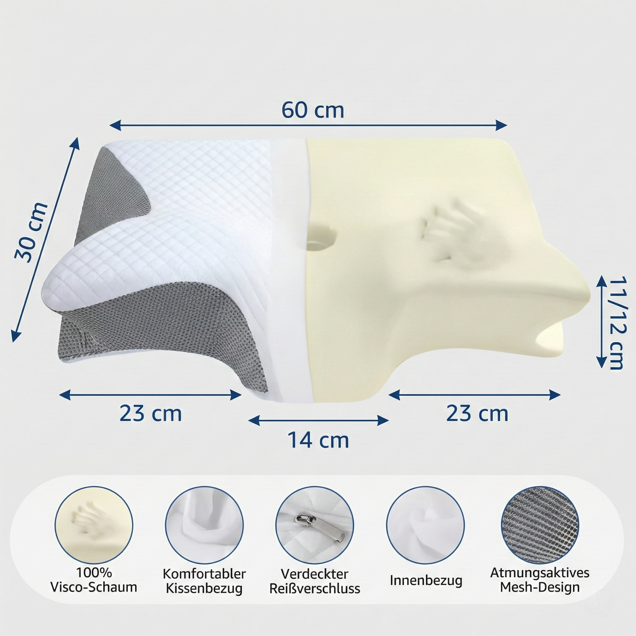 Supportive Neck Pillow for Pain-Free Restful Sleep