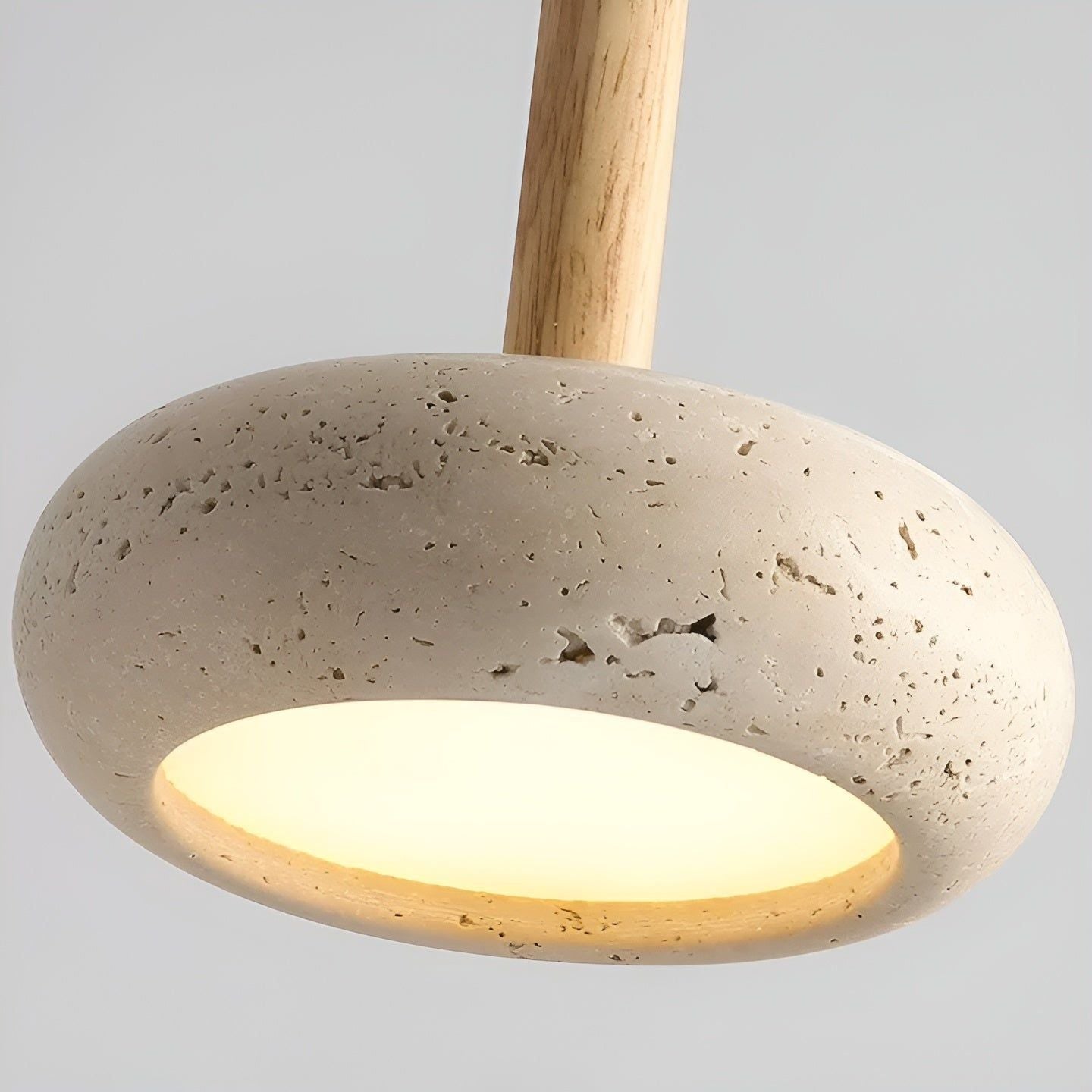 Taavita Glow - Wabi Sabi Japanese Ceiling Light with LED Retro Stone