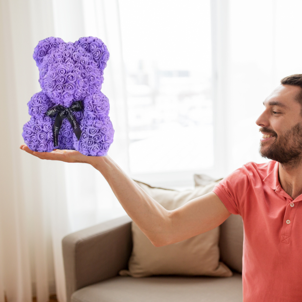 Blossom Teddy: Elegant Floral Keepsake for Special Occasions