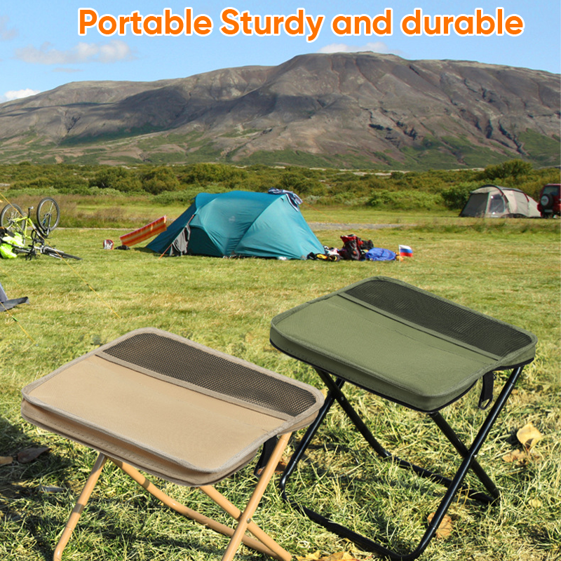 Foldable Backpack Stool for Outdoor Use - Lightweight Portable Seating