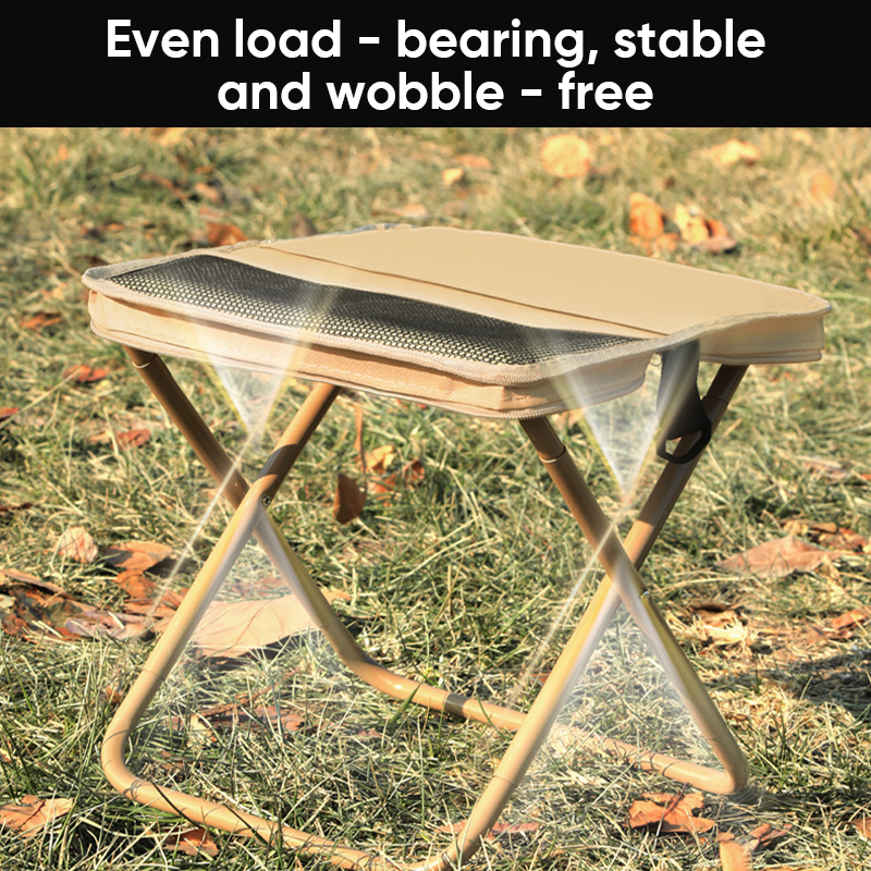 Foldable Backpack Stool for Outdoor Use - Lightweight Portable Seating