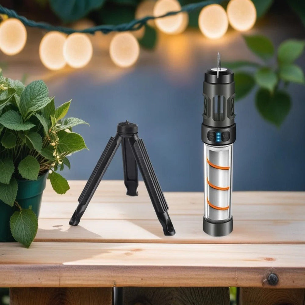 USB-C Rechargeable Mosquito Repellent Lamp with Adjustable Brightness – 3 to 15 Hours Battery Life