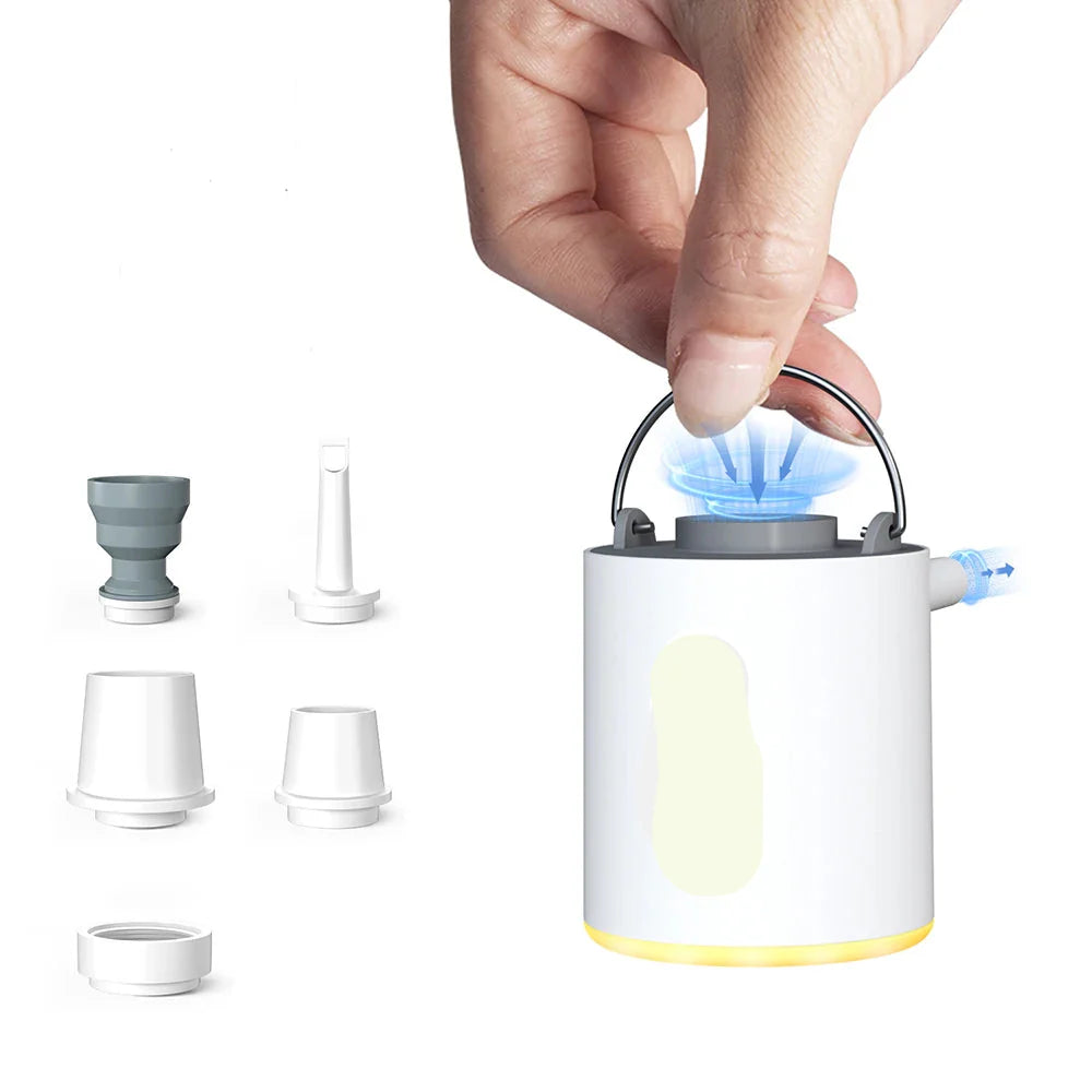 Portable Mini Air Pump for Camping and Beach – USB Rechargeable