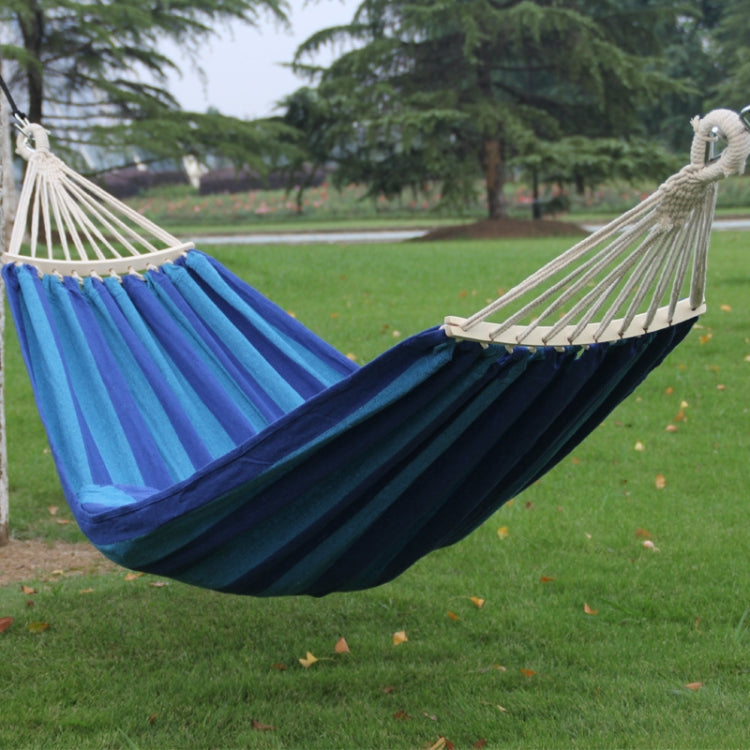 Portable Double Layer Canvas Hammock with Reinforced Safety Cords