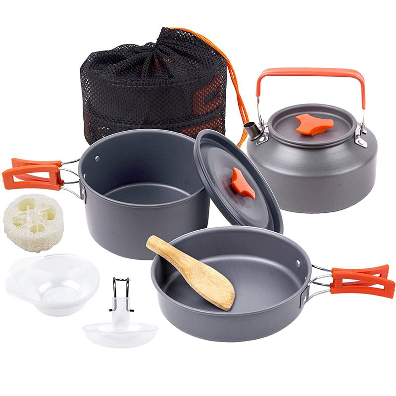 Camping Cookware Set for Outdoor Use – Lightweight and Versatile Cooking Tools
