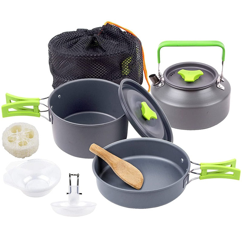 Camping Cookware Set for Outdoor Use – Lightweight and Versatile Cooking Tools