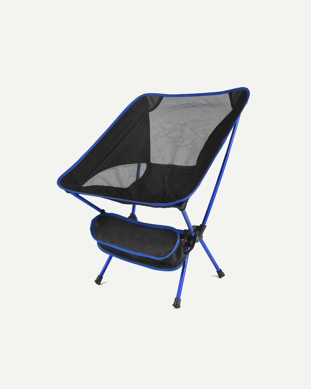 Lightweight Camping Chair with Aluminum Frame and 150kg Capacity, Includes Carry Bag
