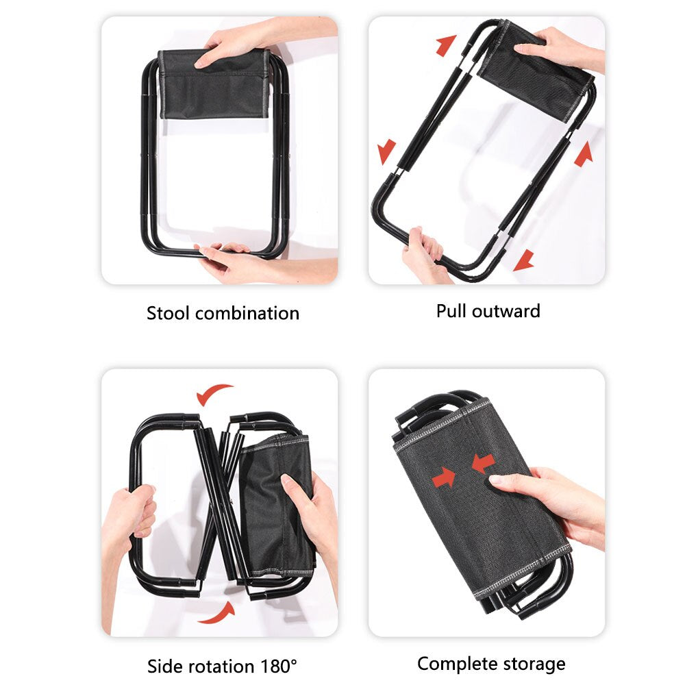 Lightweight Foldable Mini Hiking Stool – Portable Outdoor Seating for Comfort