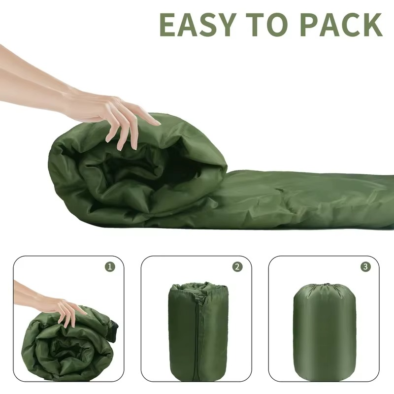 Lightweight All-Season Sleeping Bag with Waterproof Shell – Ultralight Design