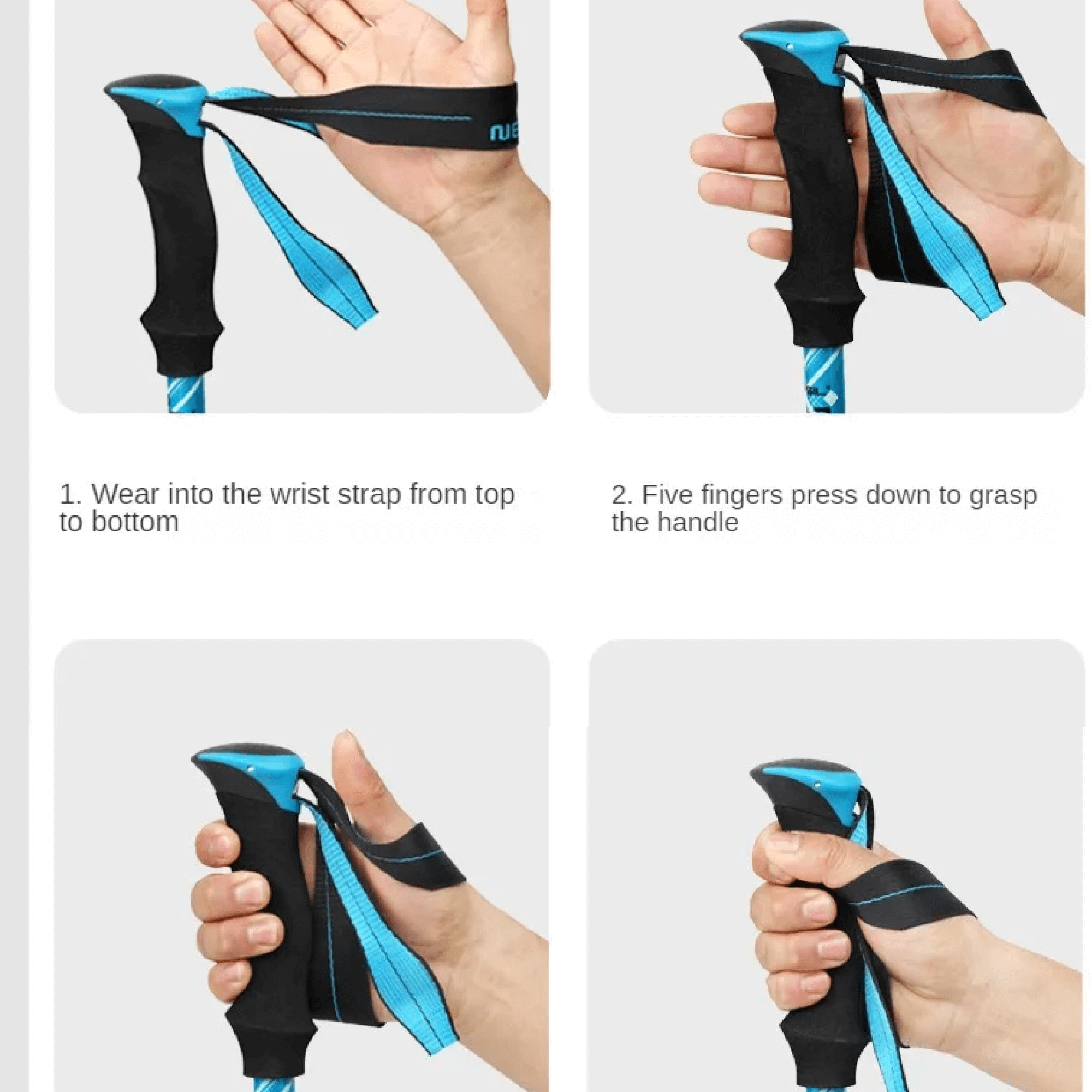 Collapsible Hiking Poles for Outdoor Trekking | Lightweight Aluminum Support
