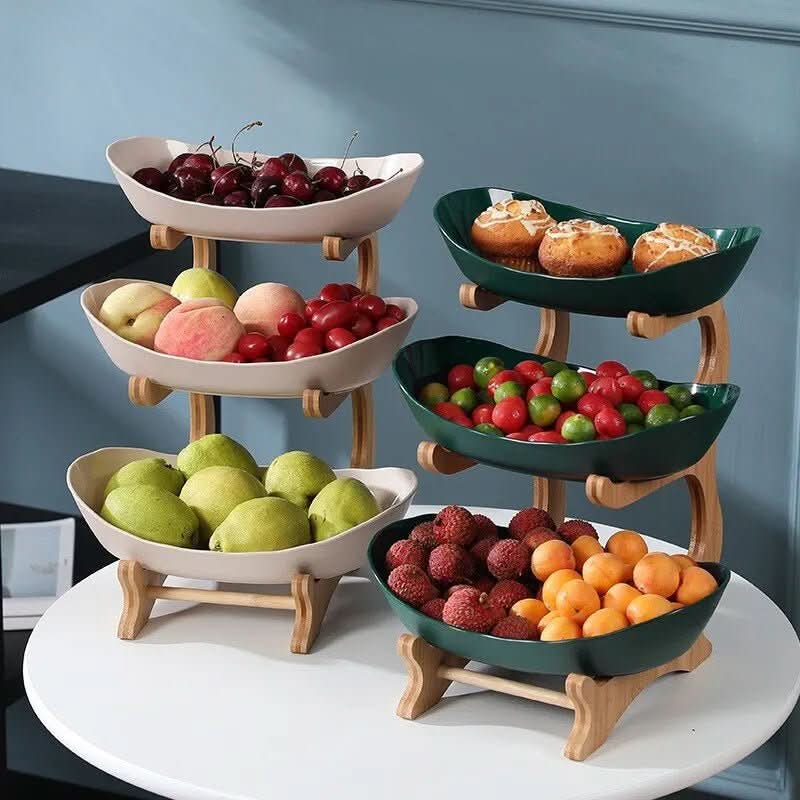Elevate Your Space: Two- and Three-Tier Fruit Stand & Storage Rack