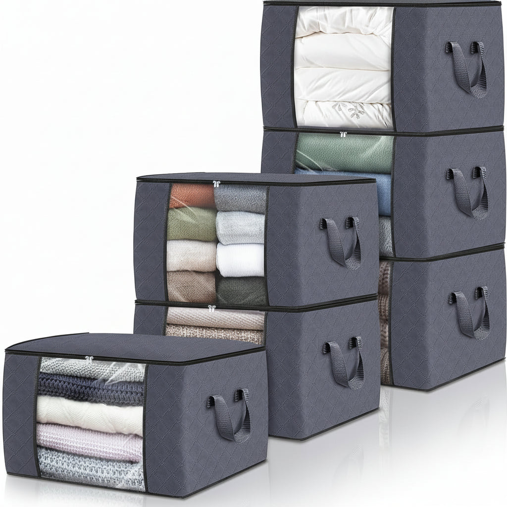 Versatile Soft Storage Bins for Clothing and Essentials