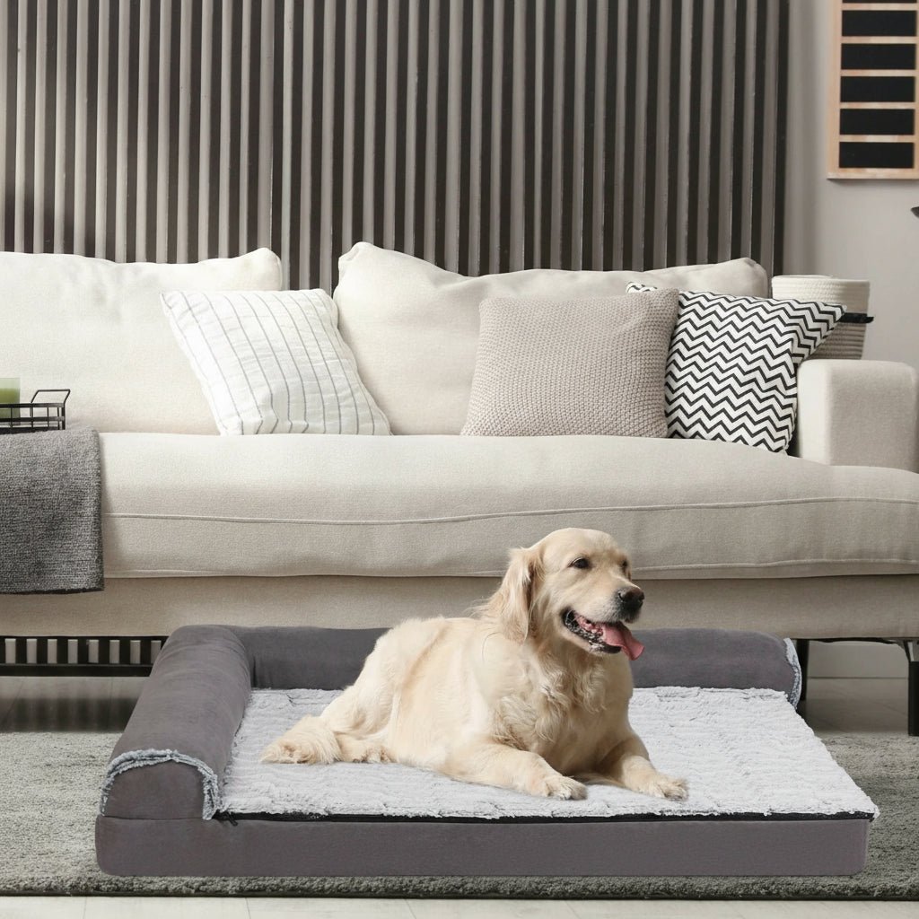 ComfortNest L-Shaped Orthopedic Memory Foam Dog Bed