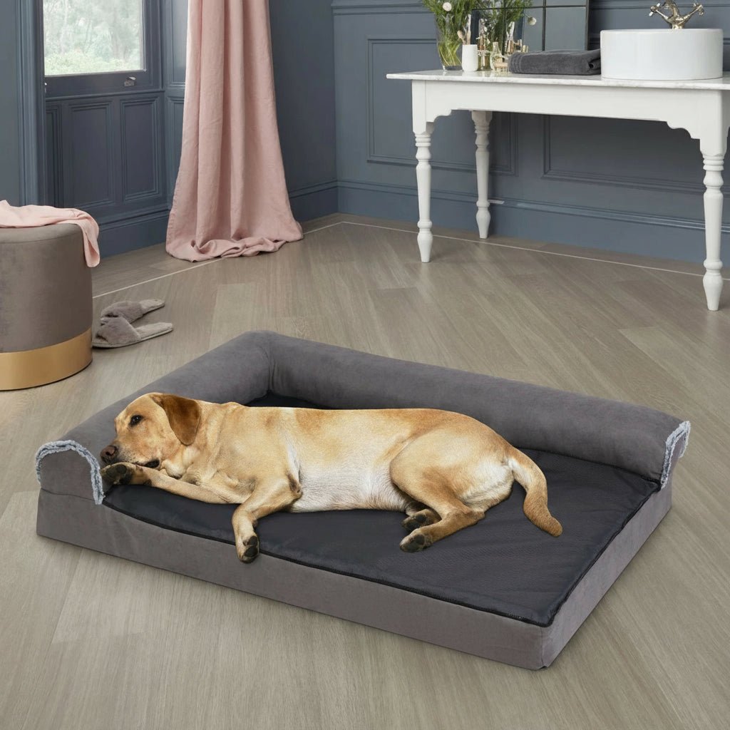 ComfortNest L-Shaped Orthopedic Memory Foam Dog Bed