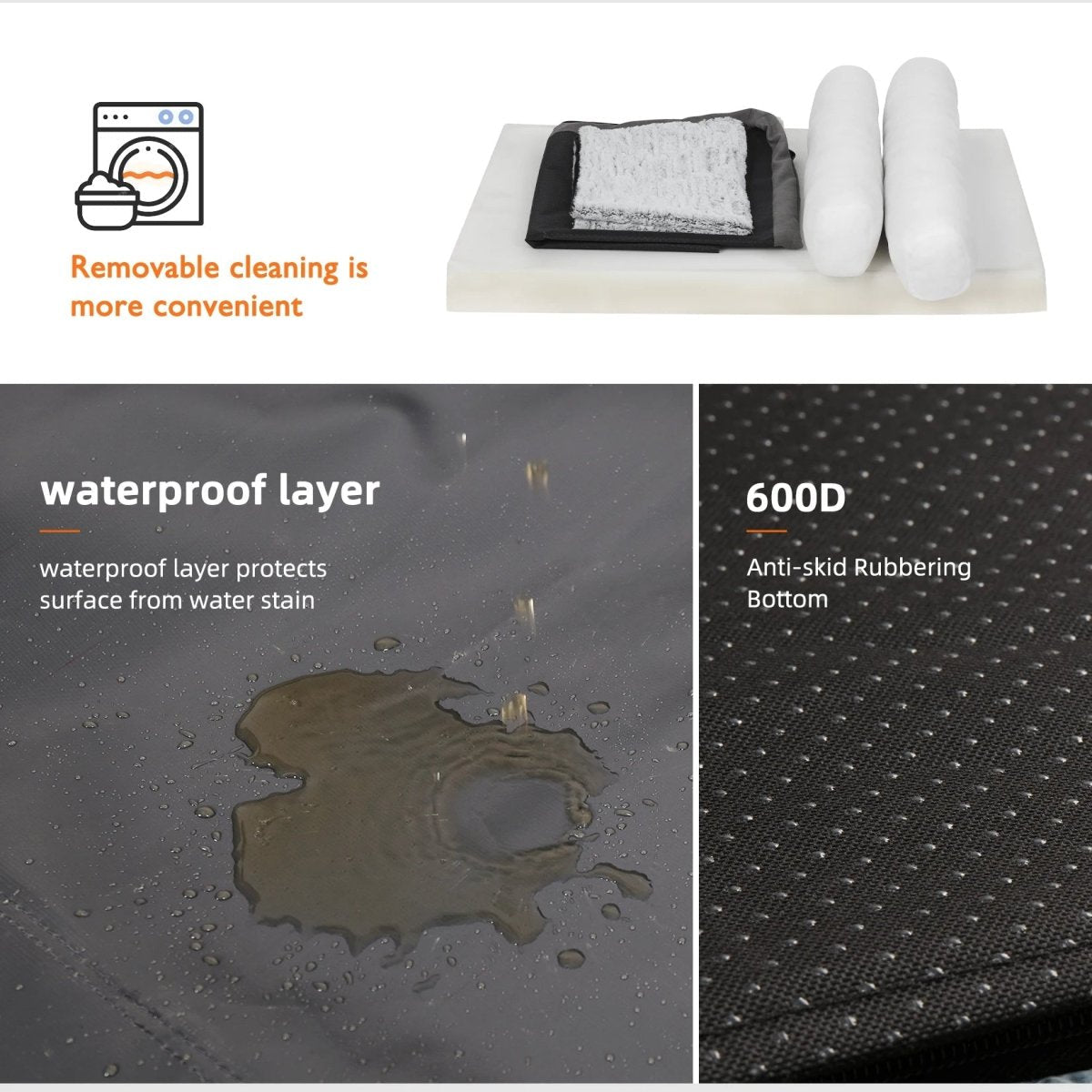 ComfortNest L-Shaped Orthopedic Memory Foam Dog Bed