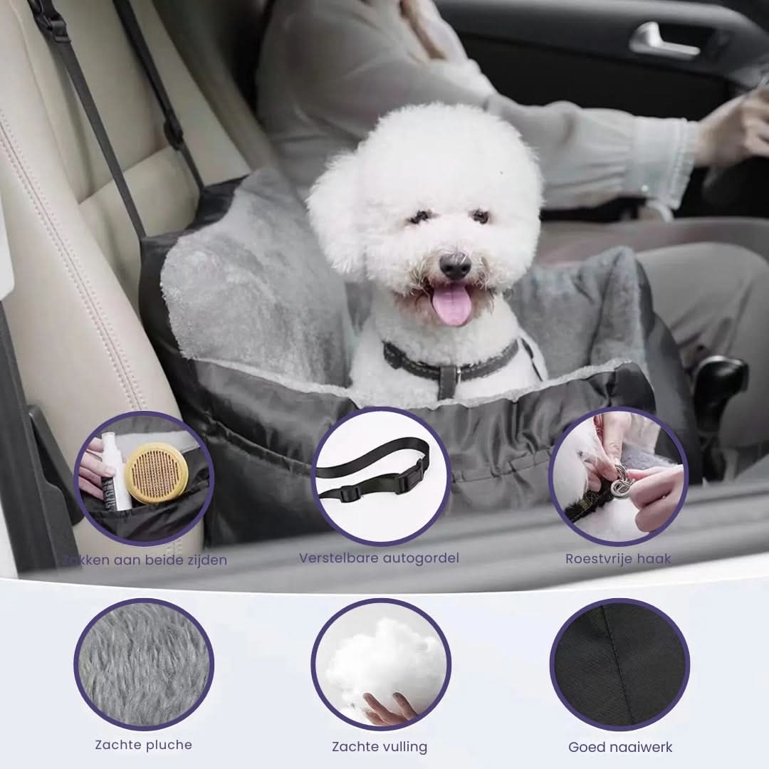 Removable Waterproof Dog Car Seat – Comfortable Travel Solution for Pets