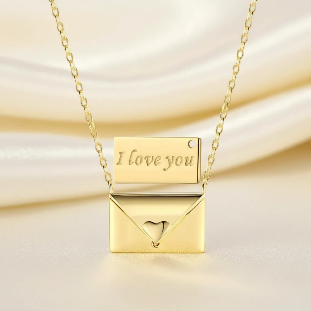 Charming Envelope Pendant Necklace for Expressing Love