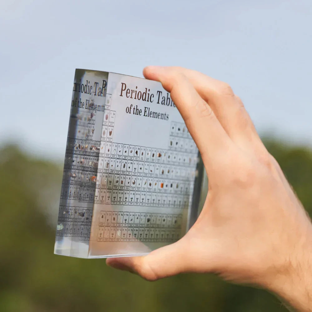 Radiant Element Display: Illuminated Periodic Table Showcase