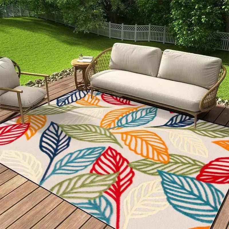 Vibrant Garden Outdoor Mat for All Seasons, Slip-Resistant Design