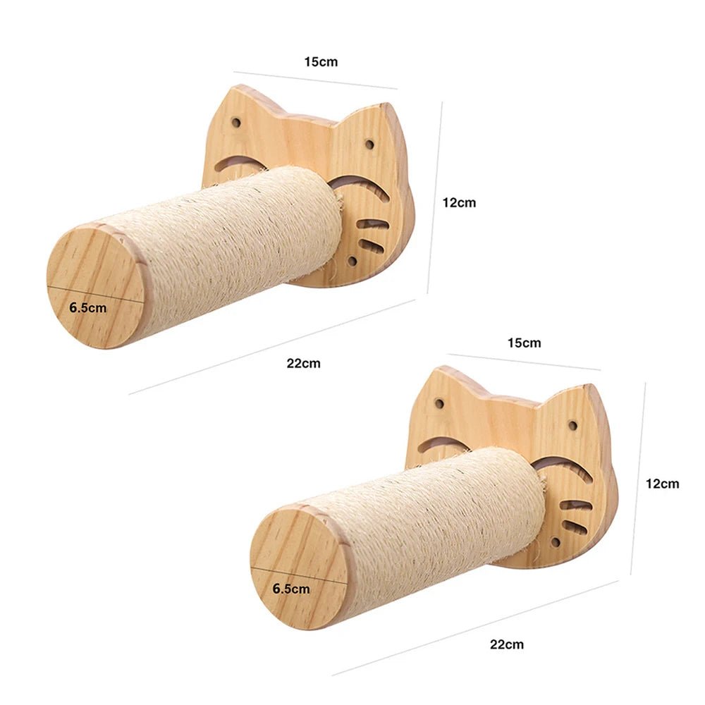 FelineVista Wooden Cat Wall Shelves with Soft Padding