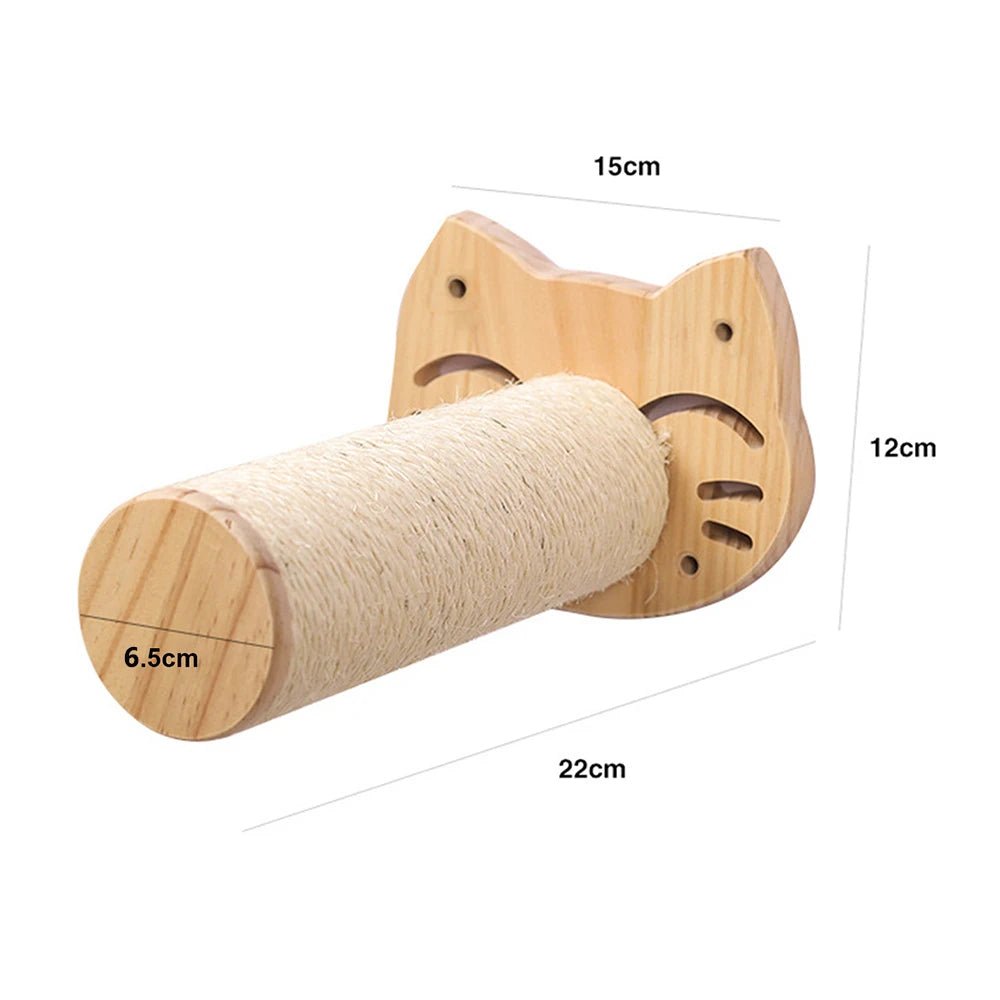 FelineVista Wooden Cat Wall Shelves with Soft Padding