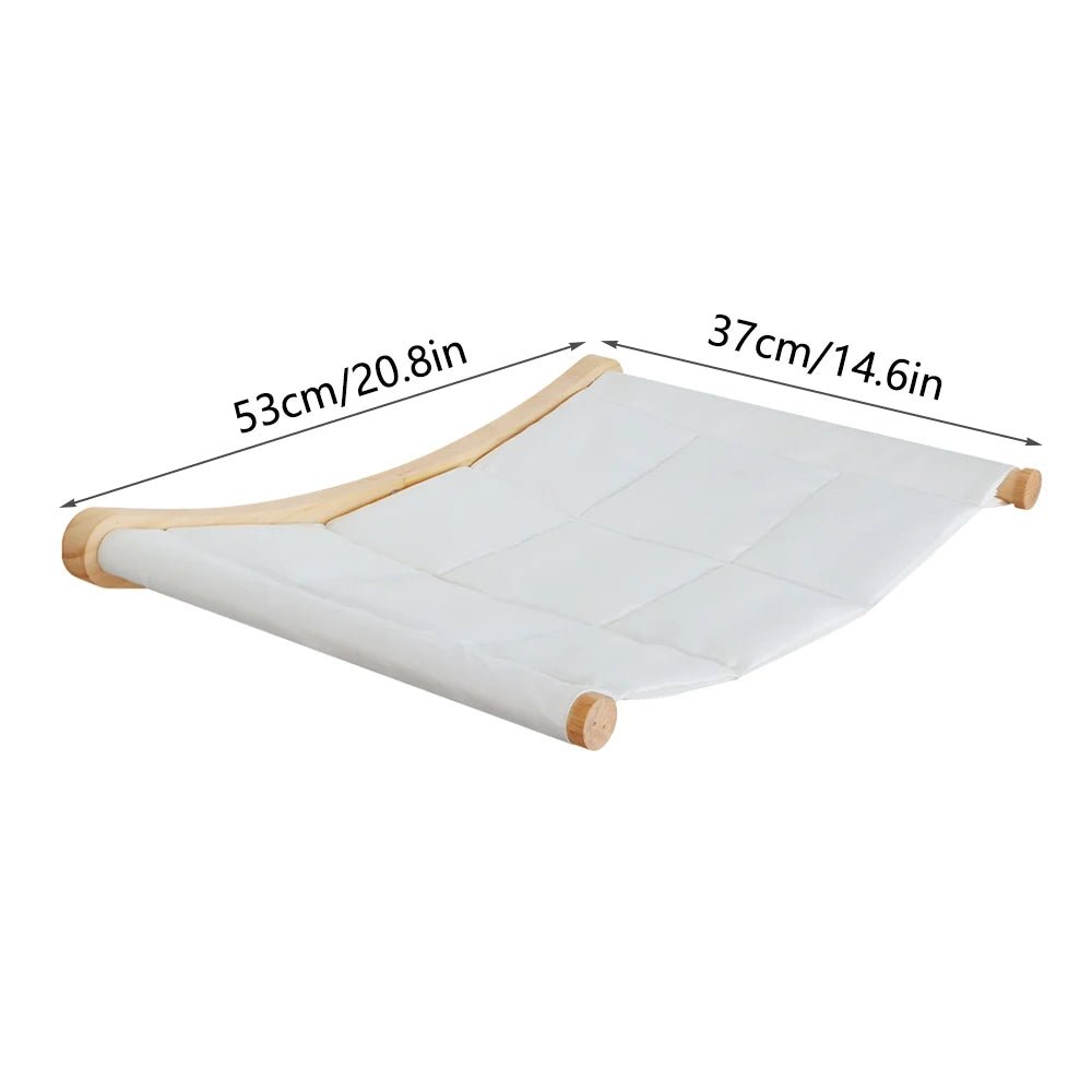 FelineVista Wooden Cat Wall Shelves with Soft Padding