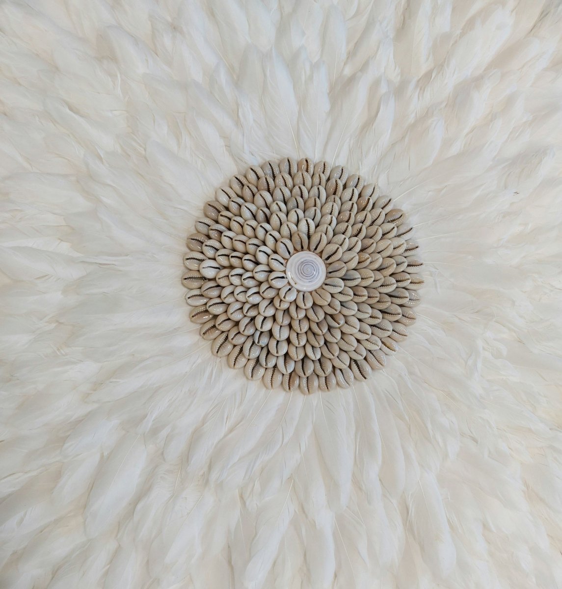 Whimsical White Feather Wall Art for Chic Interiors