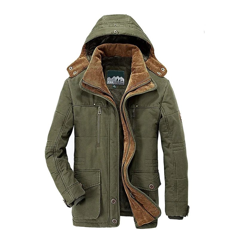EcoGuard Thermal Men's Winter Coat with Waterproof Features