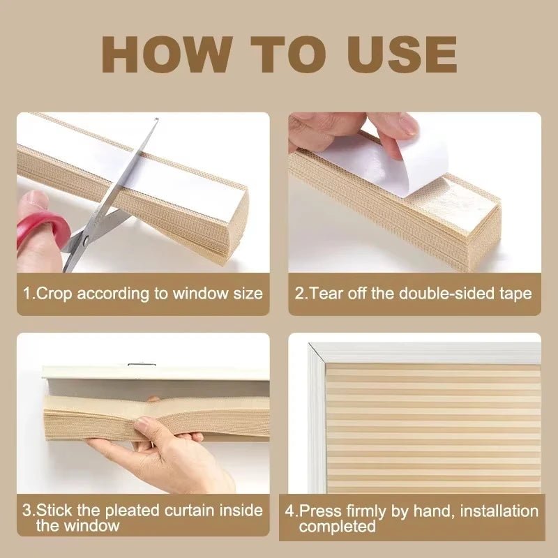 ShadowGuard Self-Adhesive Blackout Shades for Any Room
