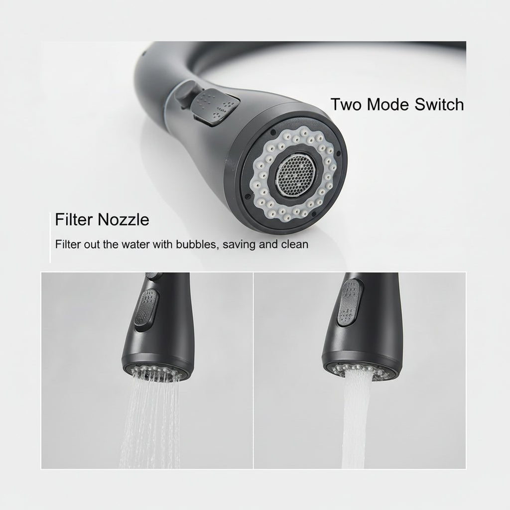 Elevate Your Kitchen with the AquaRise Pull-Down Faucet