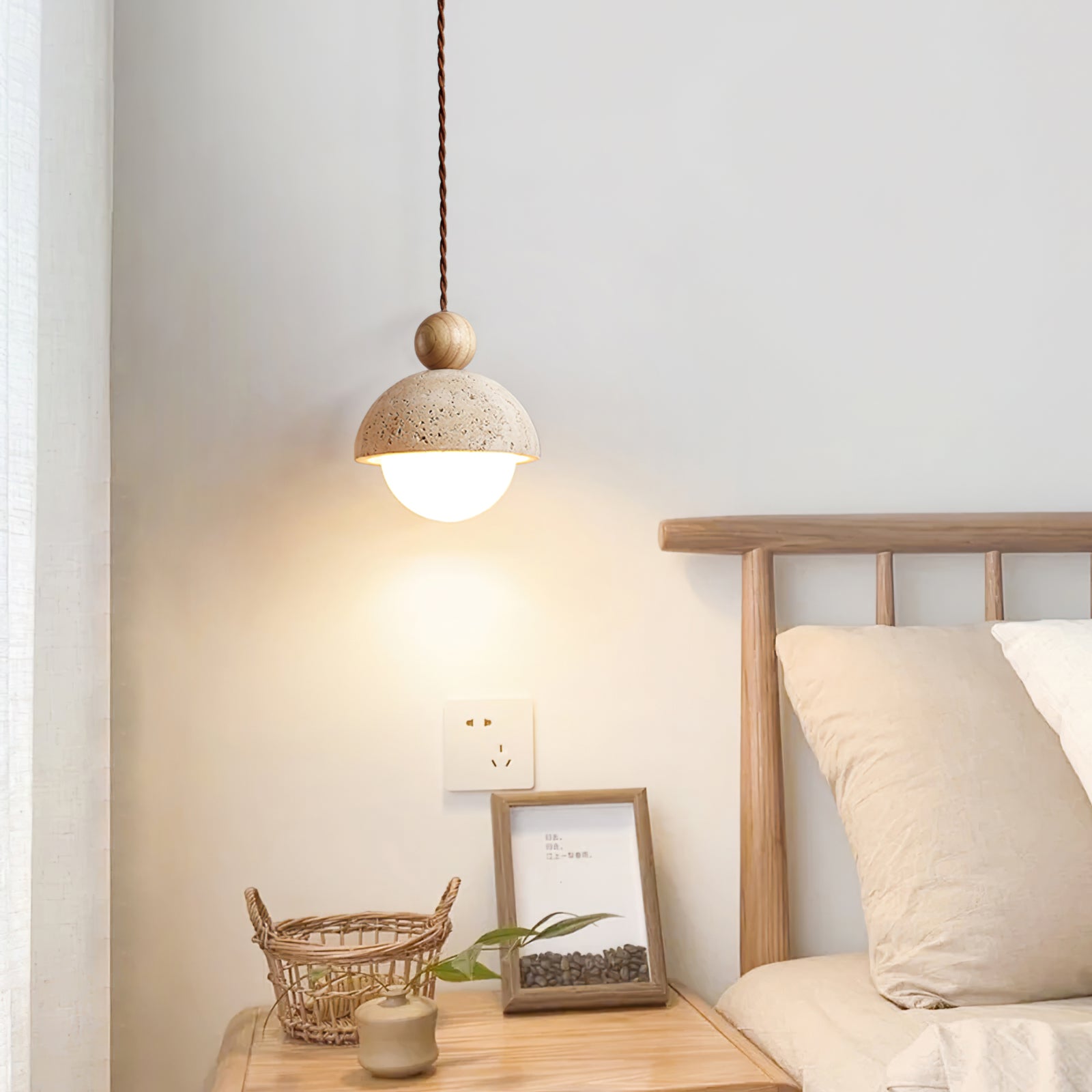 Modern Black Glass Pendant Light for Kitchen Decor