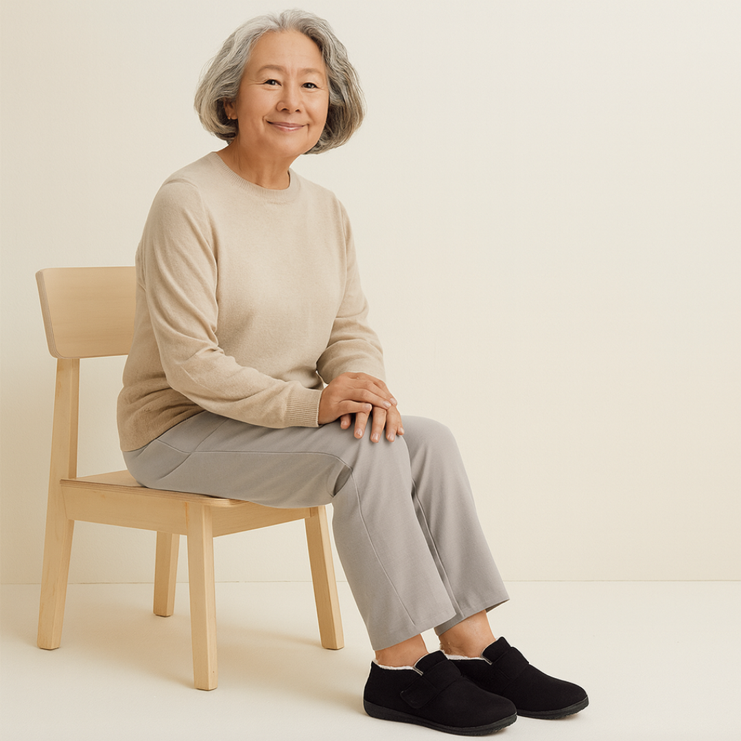 Non-Slip Elderly Slippers for Comfort and Safety