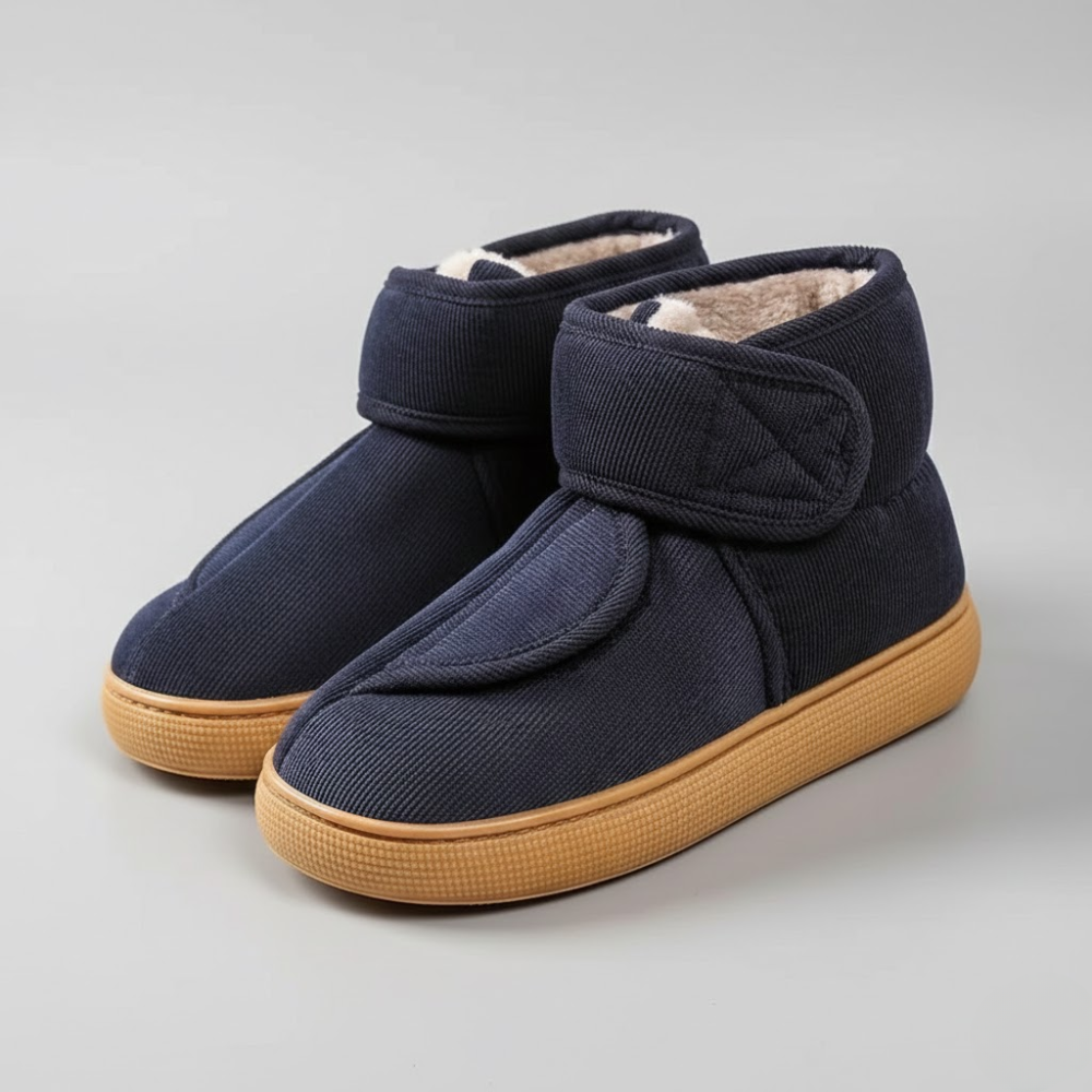 Non-Slip House Slippers for Seniors | Wide Opening Design