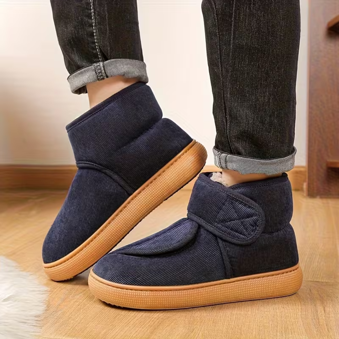 Non-Slip House Slippers for Seniors | Wide Opening Design