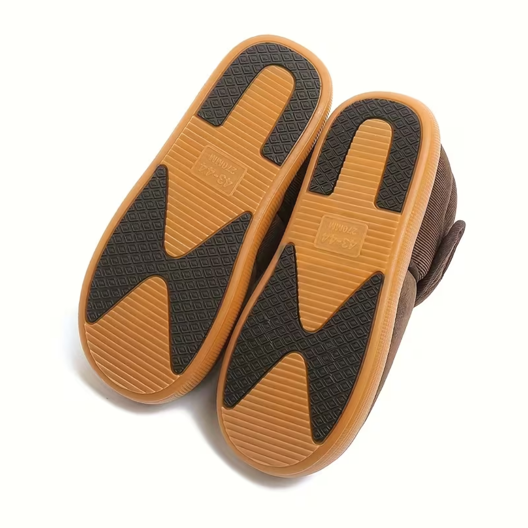 Non-Slip House Slippers for Seniors | Wide Opening Design
