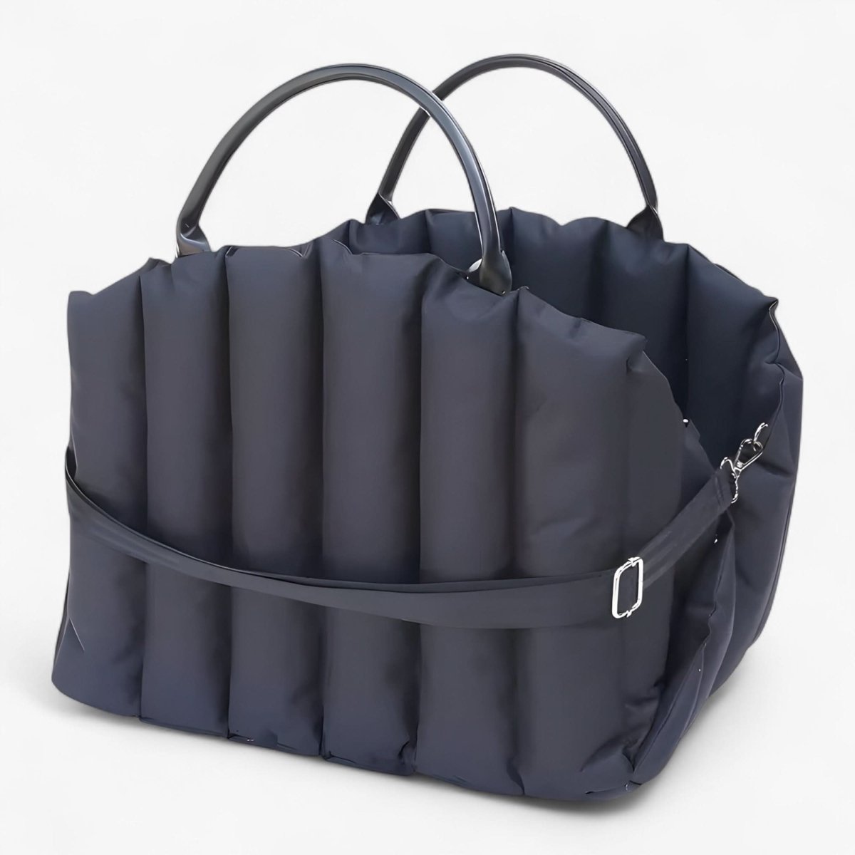 TravelBuddy Compact Dog Carrier with Cozy Lining & Safety Strap