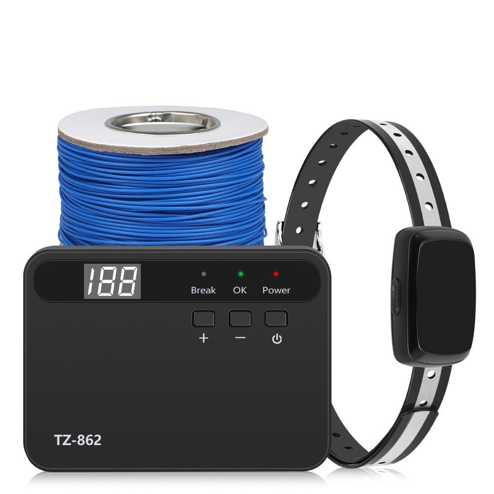 Wireless Pet Containment System with Weather-Resistant Collar - Adjustable Outdoor Boundary