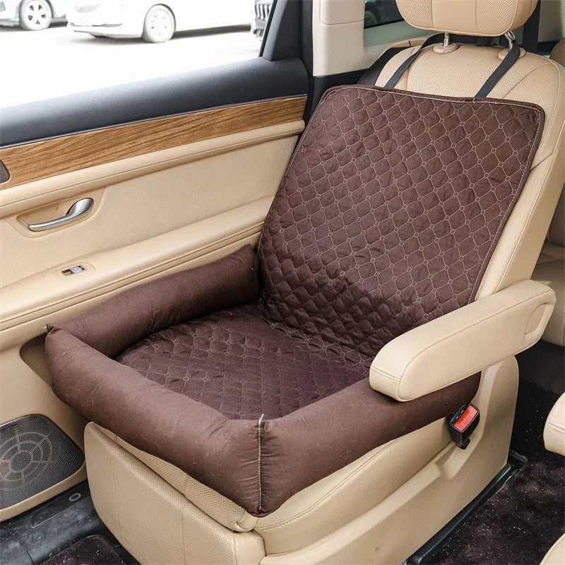 Waterproof Car Seat Cover for Dogs – Portable Travel Bed for Small & Medium Pets with Soil Resistance