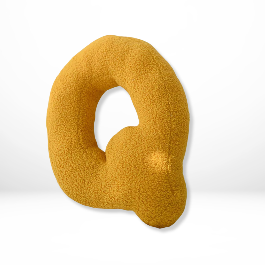 Personalized Velvet Letter Cushion for Chic Home Styling