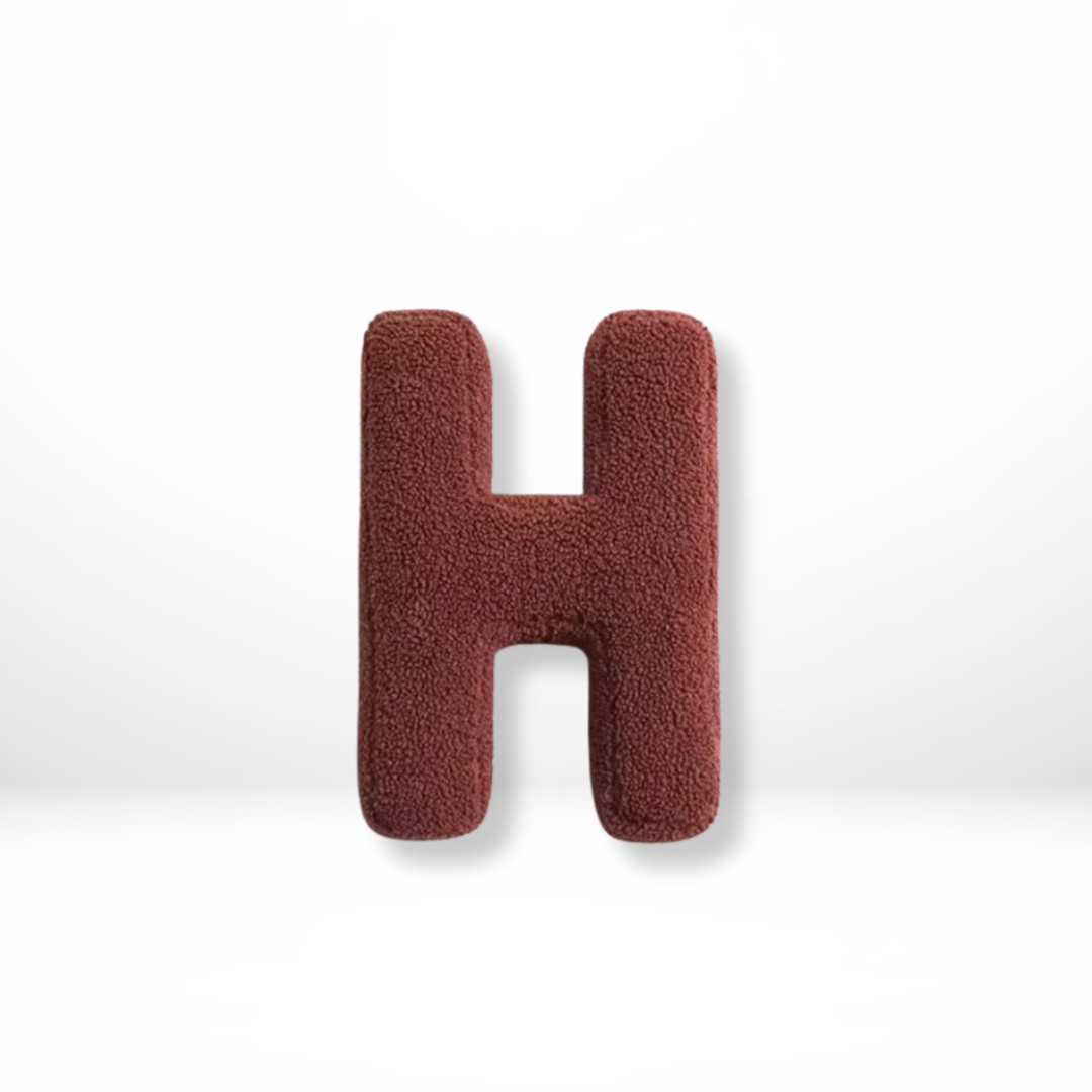 Personalized Velvet Letter Cushion for Chic Home Styling