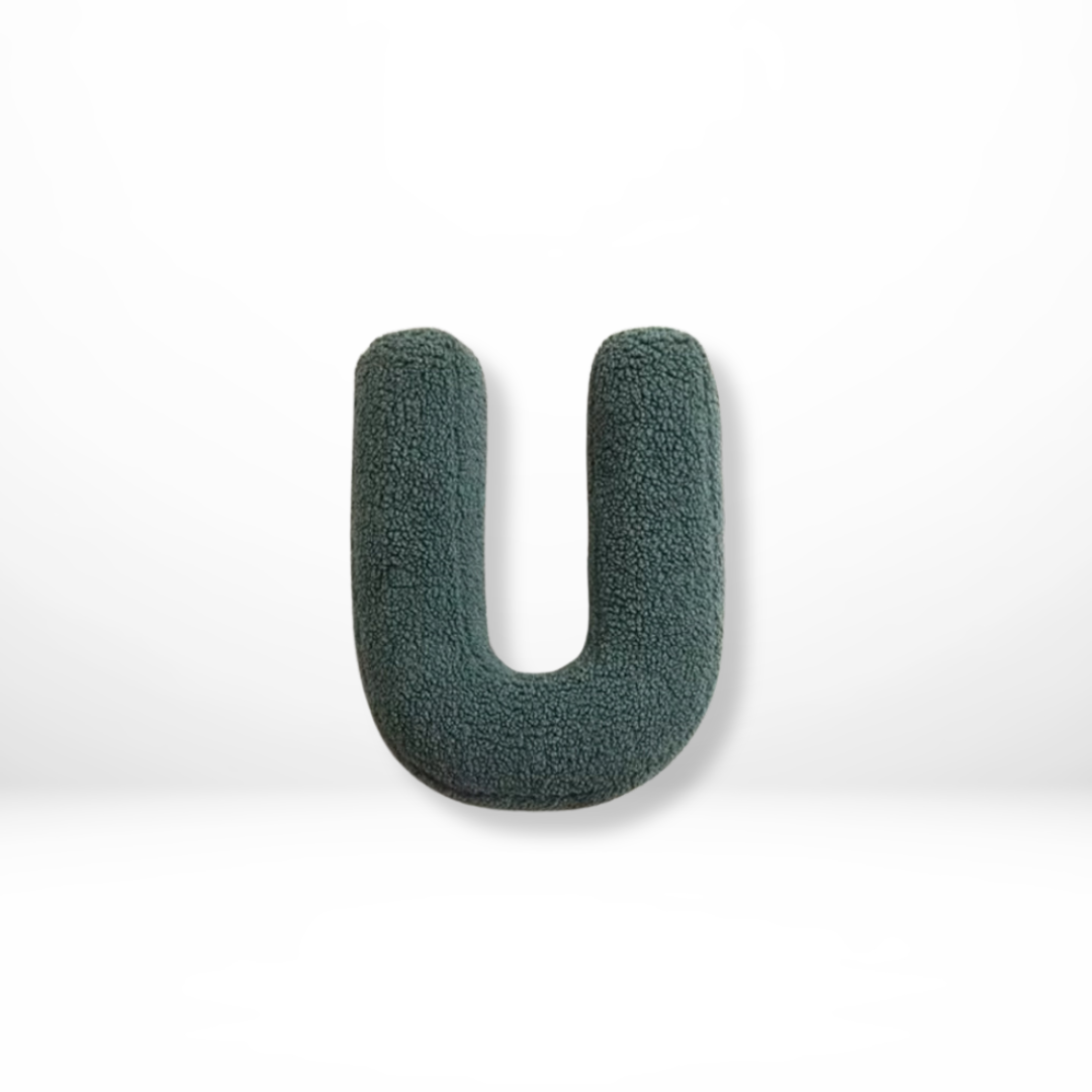 Personalized Velvet Letter Cushion for Chic Home Styling